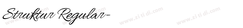 Struktur Regular字体转换 Struktur Regular字体转换